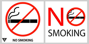 Signs prohibited smoking