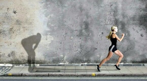 The girl ran