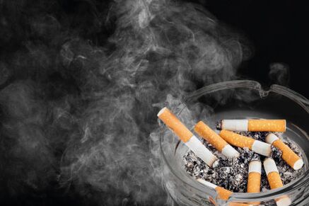 Cigarettes contain large amounts of harmful substances